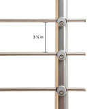 DOLLE 4-1/4-in x 36-in Prova Anthracite Aluminum Round Deck Baluster