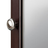 Style Selections 15.75-in x 25.75-in Surface/Recessed Mount Java Mirrored Medicine Cabinet