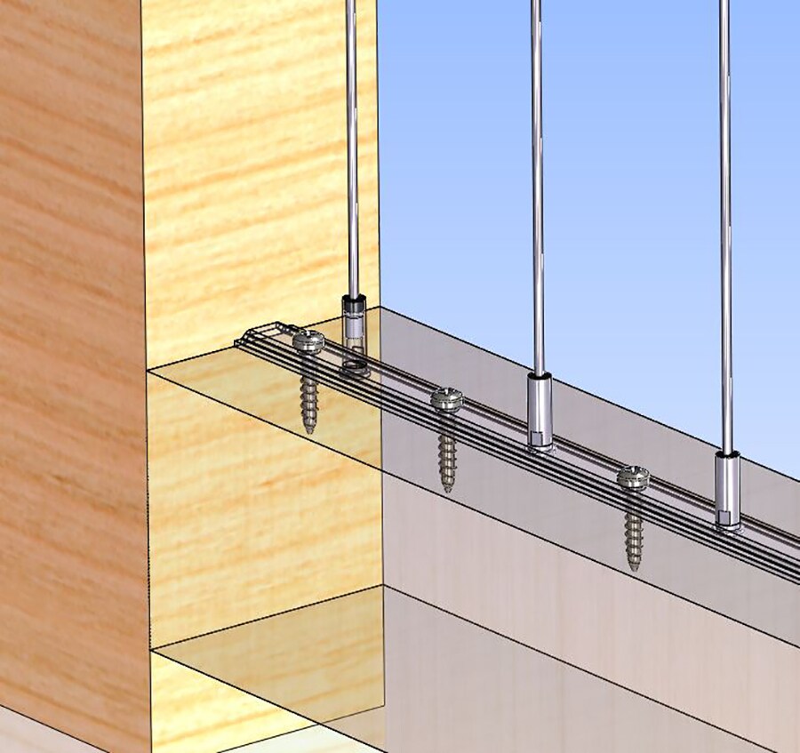 DOLLE InstaRail 6-ft x 42-in Stainless Steel Deck Cable Rail Kit
