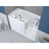 HD Series 60 in. Right Drain Quick Fill Walk-In Whirlpool Bath Tub with Powered Fast Drain in White - Super Arbor