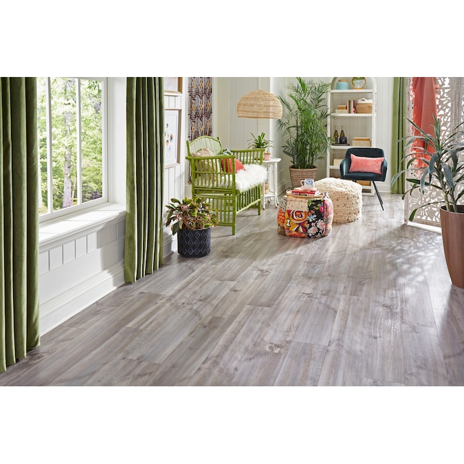 Style Selections Ash Maple 7-mm T x 7-in W x 50-in L Wood Plank Laminate Flooring (26.8-sq ft / Carton)