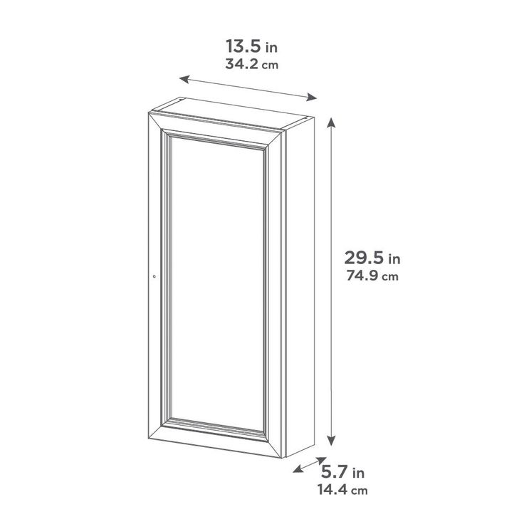 Delridge 13 in. W x 30 in. H Surface-Mount Modular Wall Hutch in Chocolate