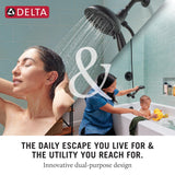 Delta Universal Showering Components Stainless 5-Spray In2ition Dual Shower Head, 1.75 GPM (6.6 LPM)