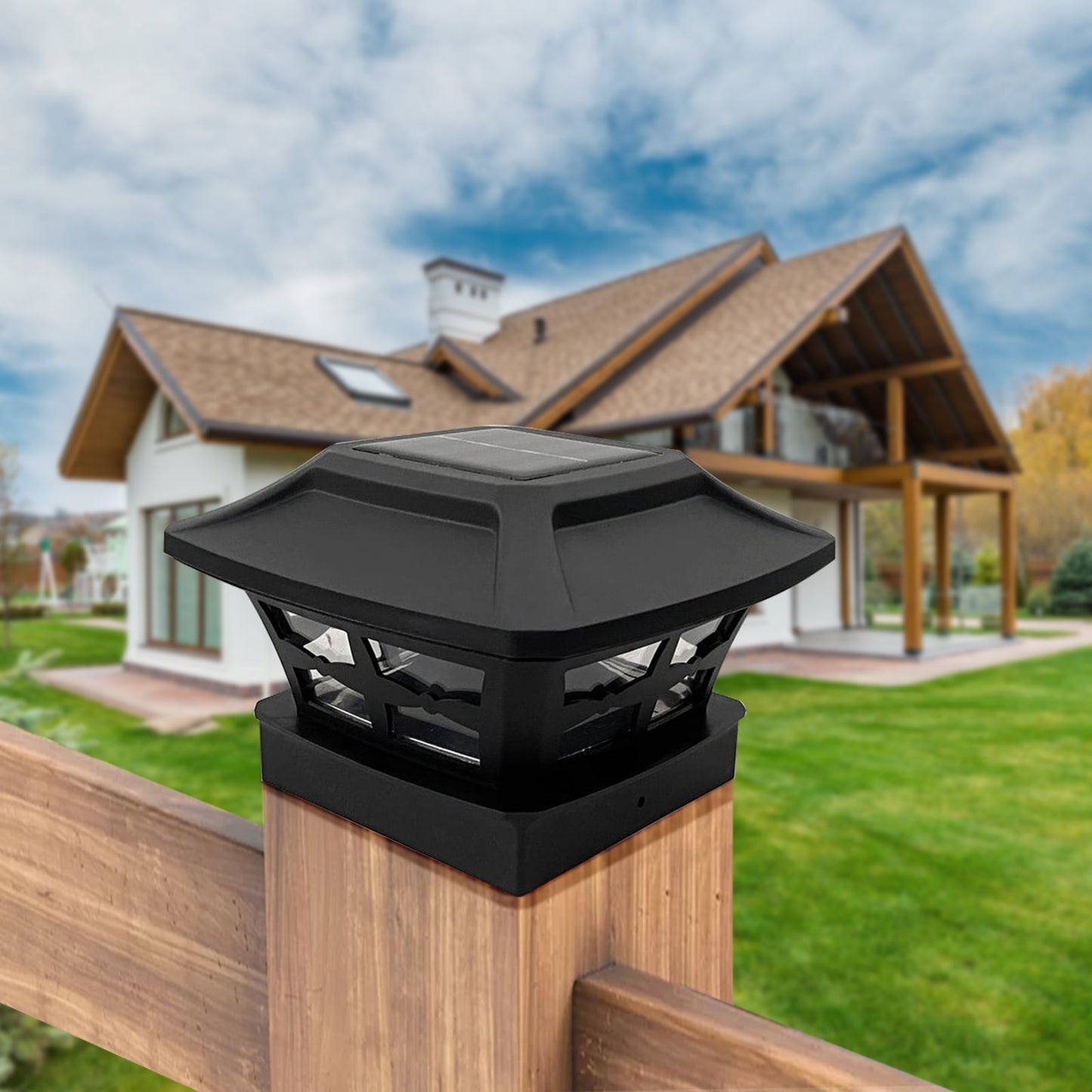 LamQee 10-Lumen 1-Watt Low Voltage Solar Outdoor Deck Light (4000 K)