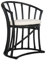 Safavieh Percy White Distress Bar Stool, 29.5-in Bar Height, Rattan