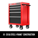 CRAFTSMAN 2000 Series 5-Drawer Steel Rolling Tool Cabinet, Red