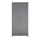 Ameriwood Home Camberly 35.68-in W x 74.31-in H Wood Composite Graphite Grey/Graphite Grey Freestanding Utility Storage Cabinet