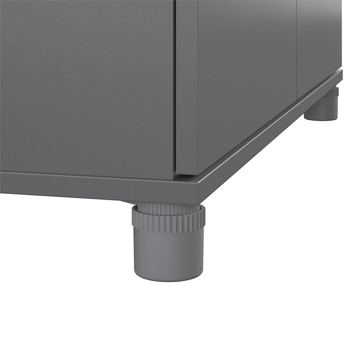 Ameriwood Home Camberly 35.68-in W x 74.31-in H Wood Composite Graphite Grey/Graphite Grey Freestanding Utility Storage Cabinet