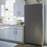 Ameriwood Home Camberly 35.68-in W x 74.31-in H Wood Composite Graphite Grey/Graphite Grey Freestanding Utility Storage Cabinet