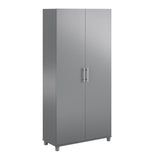 Ameriwood Home Camberly 35.68-in W x 74.31-in H Wood Composite Graphite Grey/Graphite Grey Freestanding Utility Storage Cabinet