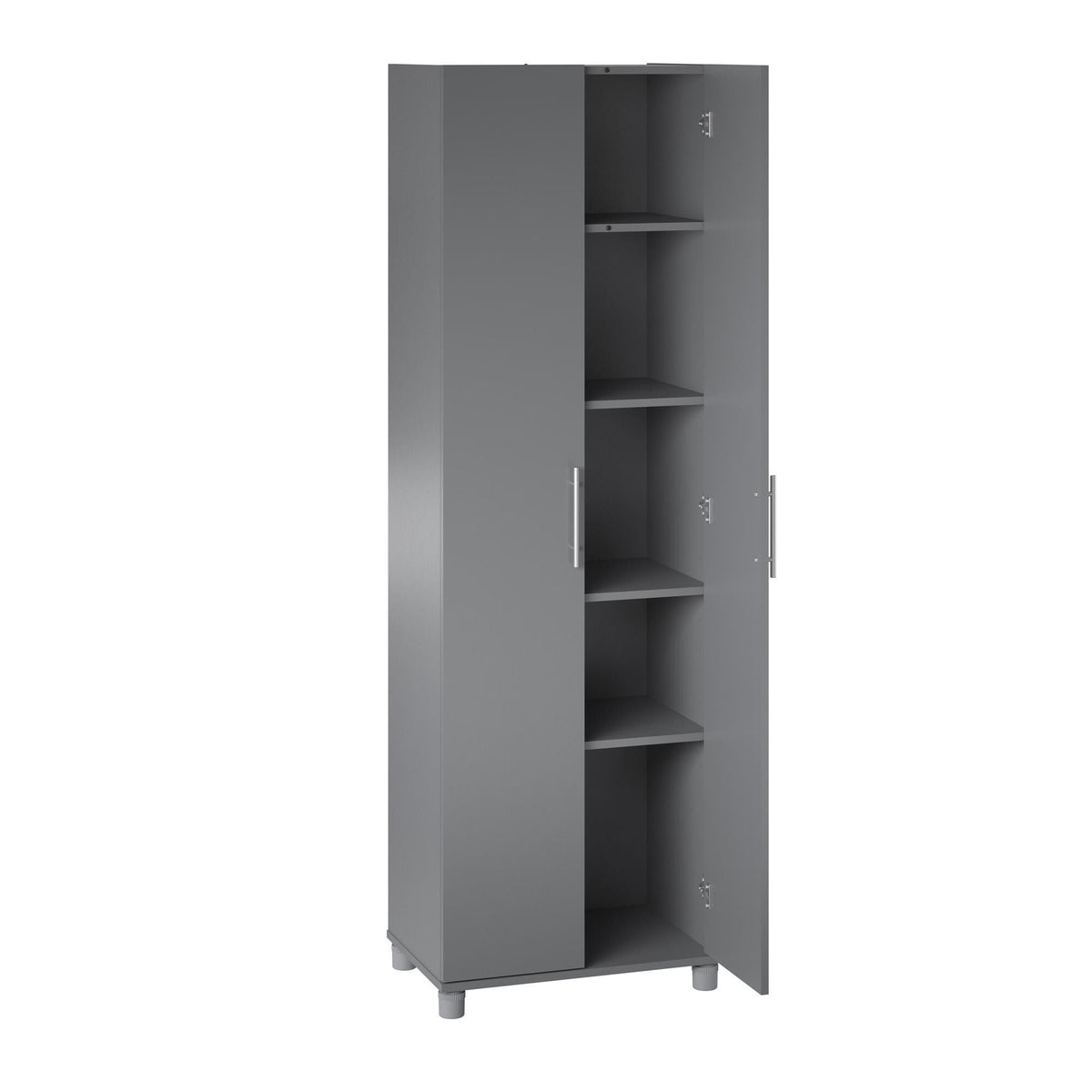 Ameriwood Home Camberly 23.7-in W x 74.29-in H Wood Composite Graphite Grey/Graphite Grey Freestanding Utility Storage Cabinet