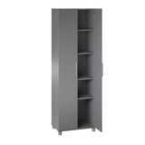 Ameriwood Home Camberly 23.7-in W x 74.29-in H Wood Composite Graphite Grey/Graphite Grey Freestanding Utility Storage Cabinet