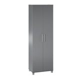 Ameriwood Home Camberly 23.7-in W x 74.29-in H Wood Composite Graphite Grey/Graphite Grey Freestanding Utility Storage Cabinet