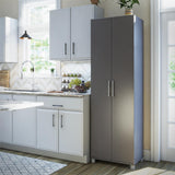 Ameriwood Home Camberly 23.7-in W x 74.29-in H Wood Composite Graphite Grey/Graphite Grey Freestanding Utility Storage Cabinet