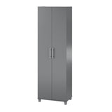Ameriwood Home Camberly 23.7-in W x 74.29-in H Wood Composite Graphite Grey/Graphite Grey Freestanding Utility Storage Cabinet