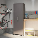 Ameriwood Home Camberly 23.7-in W x 74.29-in H Wood Composite Graphite Grey/Graphite Grey Freestanding Utility Storage Cabinet