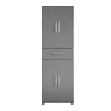 Ameriwood Home Camberly 23.46-in W x 75.25-in H Wood Composite Graphite Grey/Graphite Grey Freestanding Utility Storage Cabinet