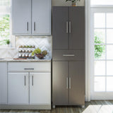 Ameriwood Home Camberly 23.46-in W x 75.25-in H Wood Composite Graphite Grey/Graphite Grey Freestanding Utility Storage Cabinet