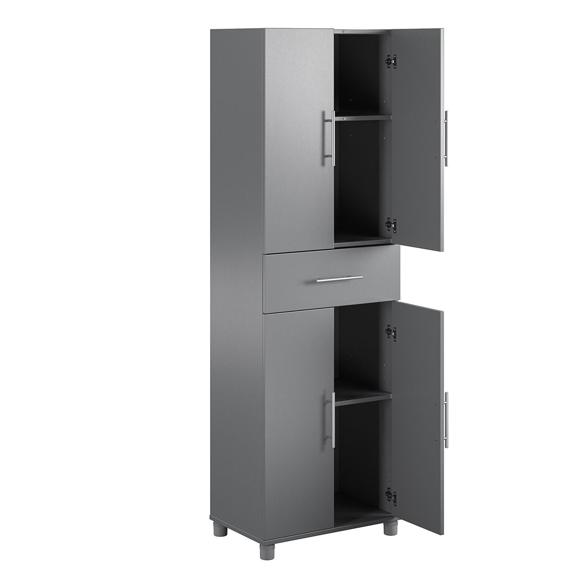 Ameriwood Home Camberly 23.46-in W x 75.25-in H Wood Composite Graphite Grey/Graphite Grey Freestanding Utility Storage Cabinet