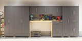 Ameriwood Home Camberly 35.68-in W x 74.31-in H Wood Composite Graphite Grey/Graphite Grey Freestanding Utility Storage Cabinet