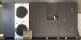 Ameriwood Home Camberly 23.7-in W x 74.29-in H Wood Composite Graphite Grey/Graphite Grey Freestanding Utility Storage Cabinet