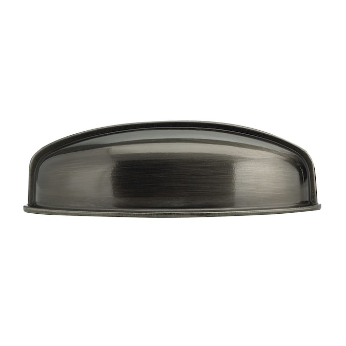 Richelieu Monceau 2-1/2-in (64mm) Center to Center Black Nickel Oval Cup Drawer Pull