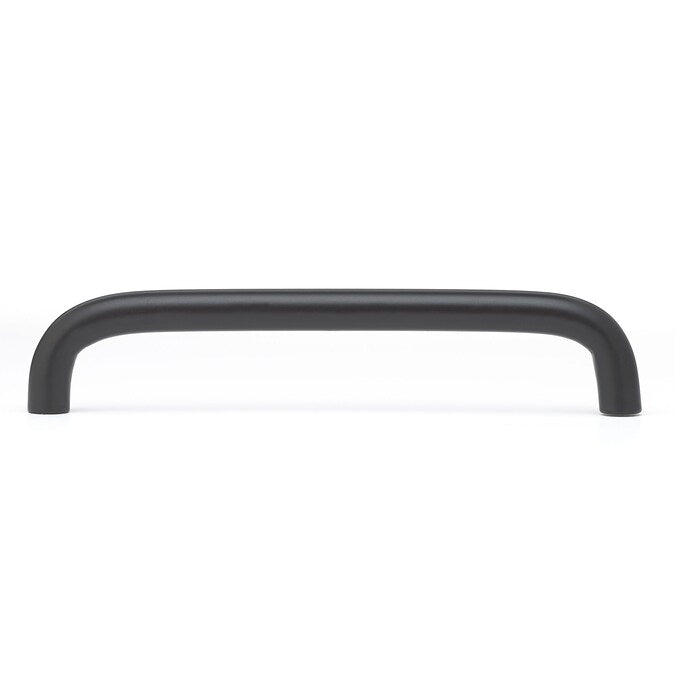 Richelieu Livingston 5-1/16-in (128mm) Center to Center Matte Black Cylindrical Handle Drawer Pull