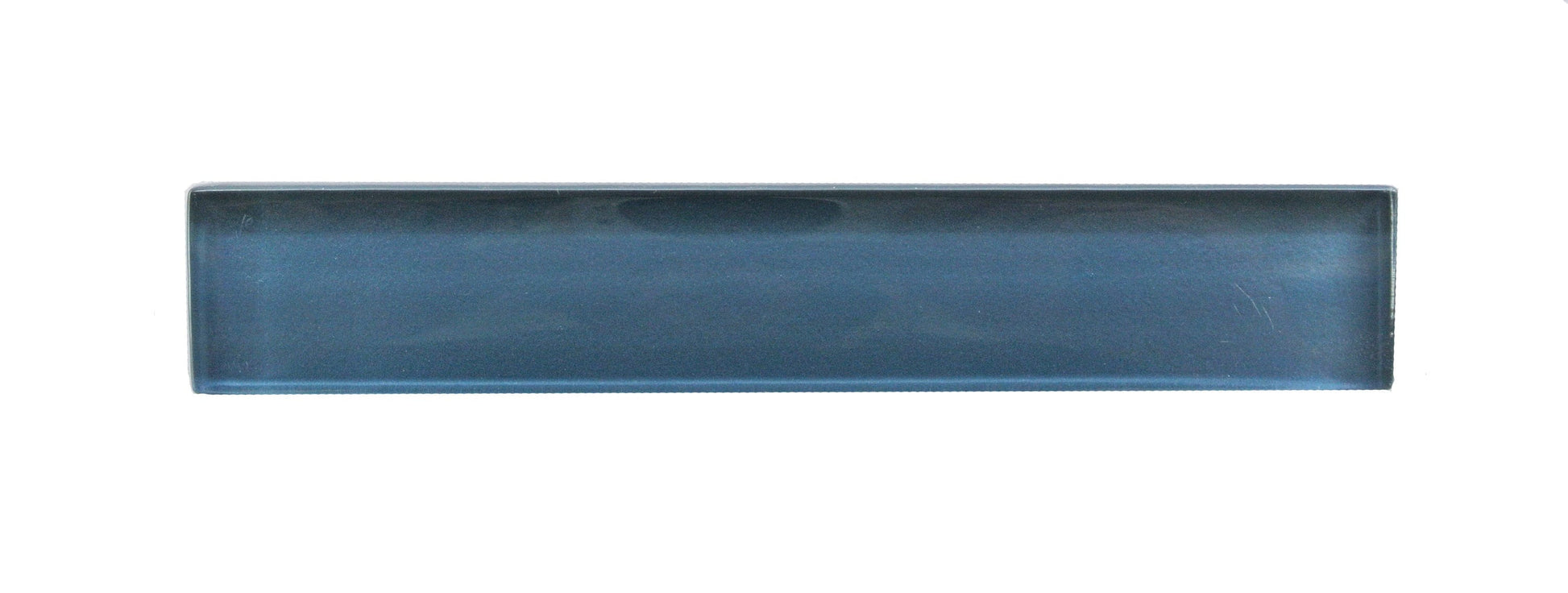 Abolos Full Body Neon Blue/Glossy 1-in x 6-in Glossy Glass Brick look Floor and Wall Tile product image