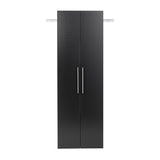 Prepac HangUps 24-in W x 72-in H Wood Composite Black Wall-mount Utility Storage Cabinet
