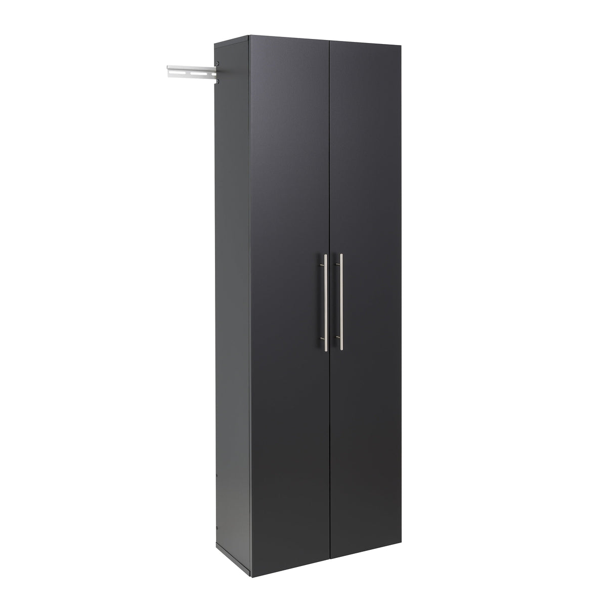 Prepac HangUps 24-in W x 72-in H Wood Composite Black Wall-mount Utility Storage Cabinet