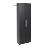 Prepac HangUps 24-in W x 72-in H Wood Composite Black Wall-mount Utility Storage Cabinet