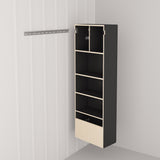 Prepac HangUps 24-in W x 72-in H Wood Composite Black Wall-mount Utility Storage Cabinet