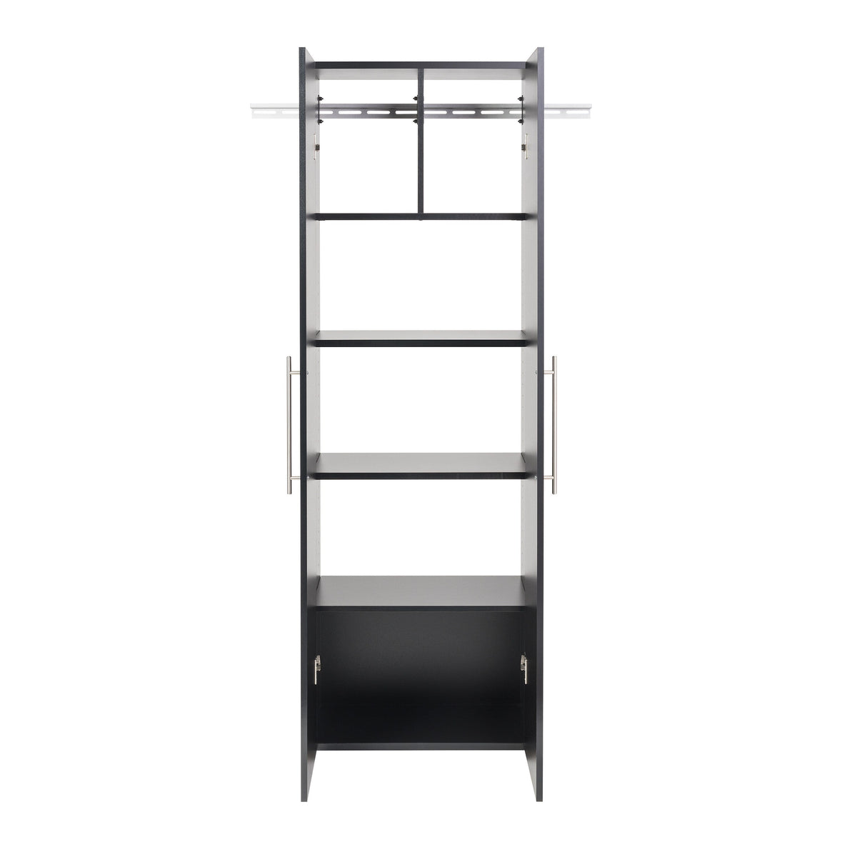 Prepac HangUps 24-in W x 72-in H Wood Composite Black Wall-mount Utility Storage Cabinet
