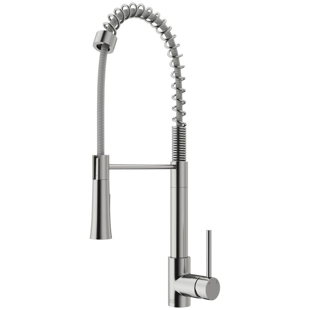 Laurelton Single-Handle Pull-Down Sprayer Kitchen Faucet in Matte Black - Super Arbor