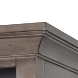 Brantley 19 in. W x 15 in. D x 70 in. H Linen Cabinet in Distressed Grey - Super Arbor