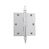 3.5 in. Polished Brass Steeple Tip Residential Hinge with 5/8 in. Radius Corners - Super Arbor