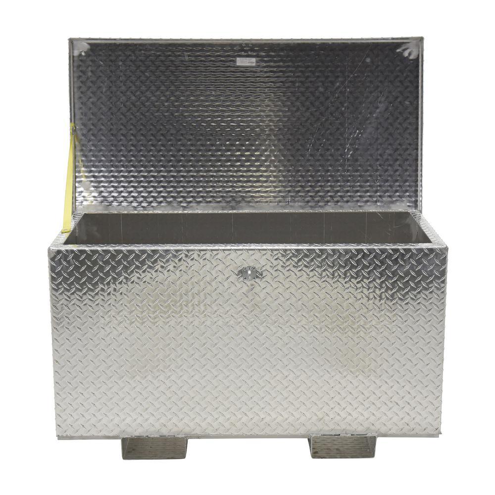 24 in. x 48 in. Aluminum Portable Tool Box with Fork Pockets - Super Arbor