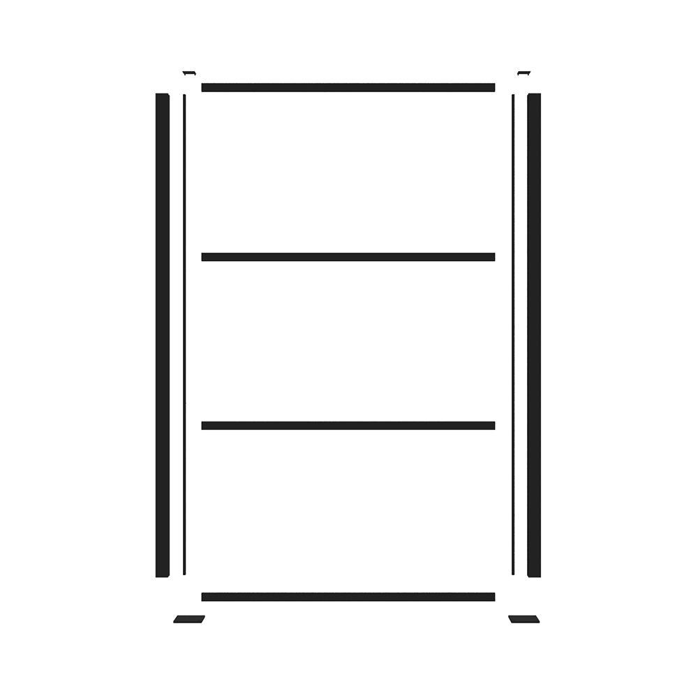 TuffBilt 2 ft. x 4ft. Matte Black Decorative Screen Panel Frame Kit - Super Arbor
