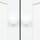 28-1/2 in. W x 36 in. H x 12-1/2 in. D Wood Bathroom Linen Storage Floor Cabinet in White - Super Arbor