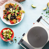 Portable Single Burner Stainless Steel 8 in. Solid Element Electric Hot Plate