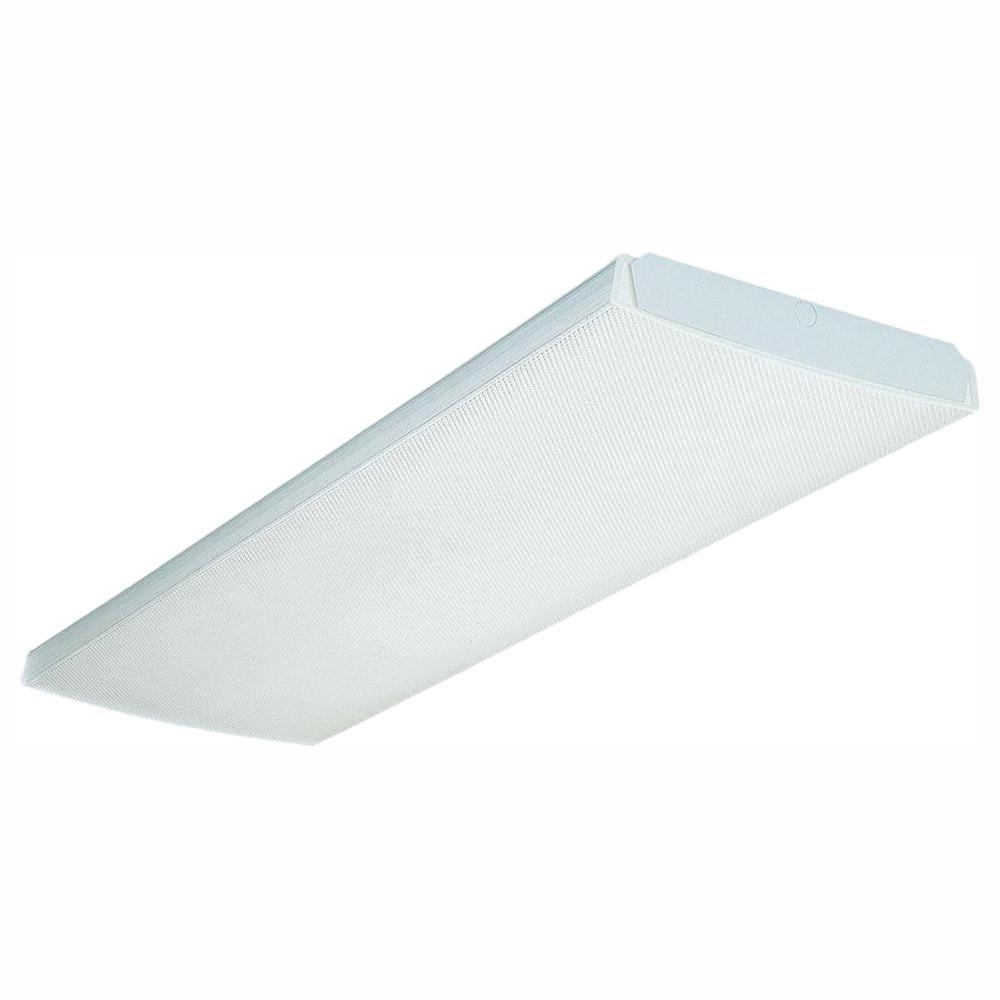 LB 4 32 MVOLT 1/4 GEB10IS 4 ft. 4-Light Gloss White Fluorescent Wrap - Super Arbor
