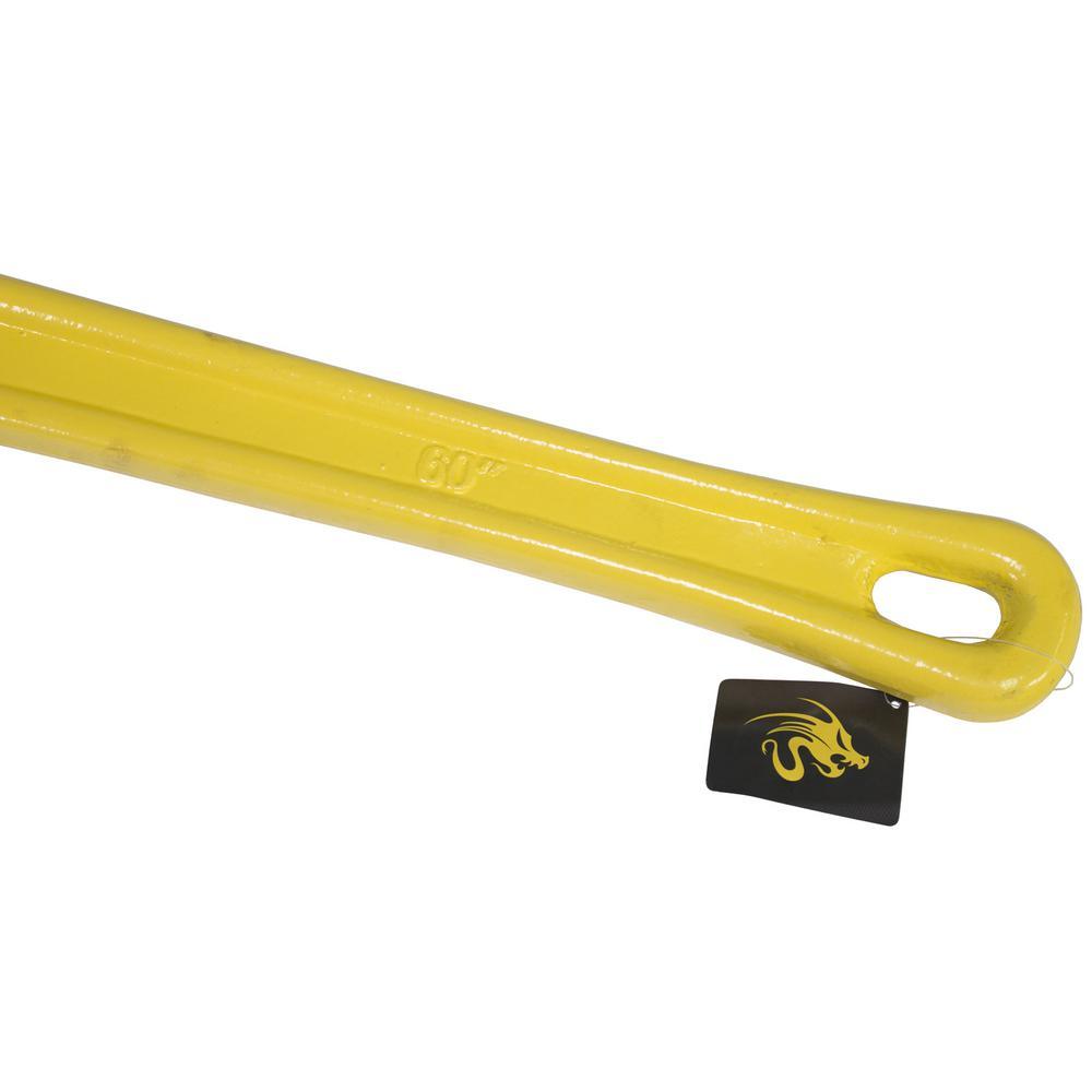 60 in. Cast Iron Straight Pipe Wrench - Super Arbor