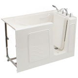 Builder's Choice 53 in. Right Drain Quick Fill Walk-In Soaking Bath Tub in White - Super Arbor