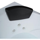 Sant'Angels 59 in. Acrylic Center Drain Corner Alcove Whirlpool Bathtub in White - Super Arbor