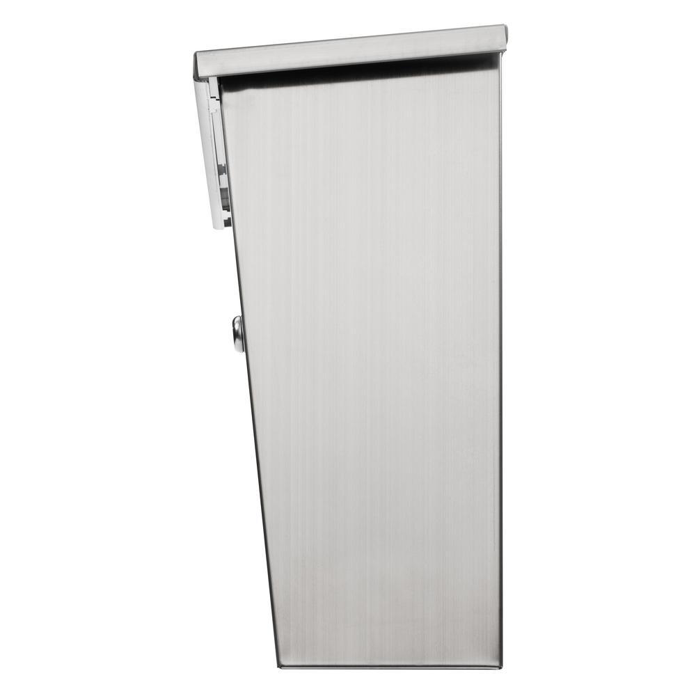 Maya Locking Stainless Steel Wall Mount Mailbox - Super Arbor