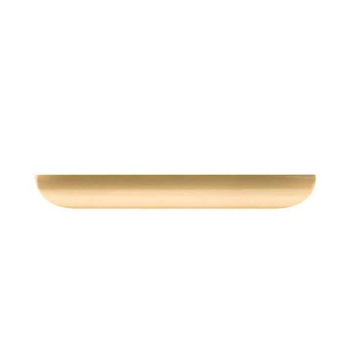 7-9/16 in. (192 mm) Brushed Gold Contemporary Drawer Pull