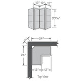 allen + roth Aveley 24-in W x 30.125-in H x 12-in D Linen Maple Corner Wall Semi-Custom Cabinet