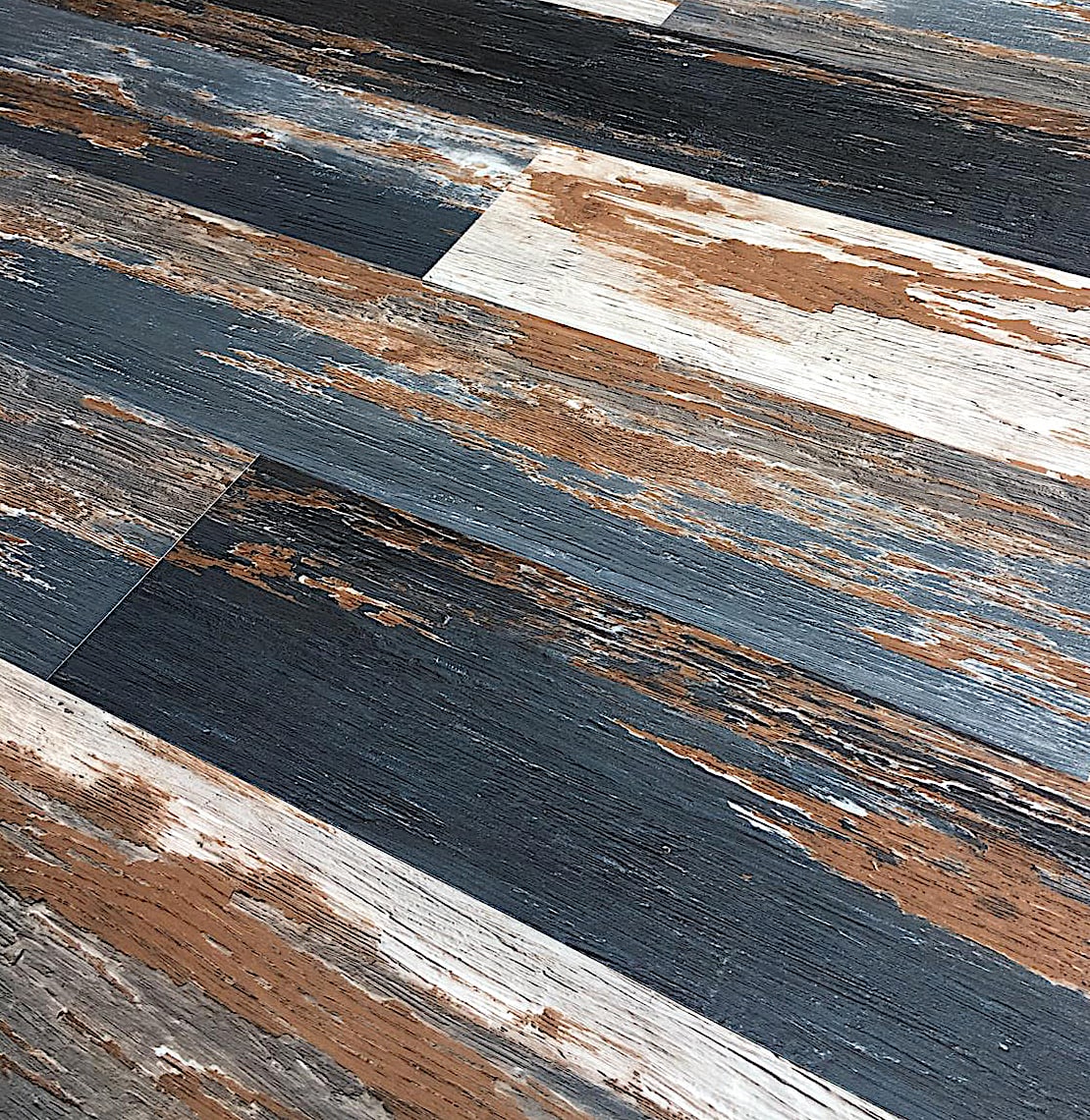 Deco Products COLORS Old Navy Ocean 6-in x 6-in Waterproof Luxury Vinyl Plank Sample, 8-mil Wear Layer