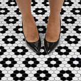 FloorPops Black 12-in x 12-in Water Resistant Peel and Stick Vinyl Tile Flooring (20-sq ft)