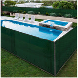 BOEN 10-ft H x 150-ft W Green Polyethelene Chain Link Fence Screen